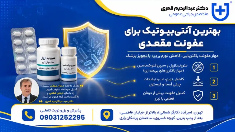 بهترین آنتی بیوتیک برای عفونت مقعدی